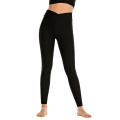 Leggings de entrenamiento de mujer Leggings de tope de tope delantero Pantalones cruzados frontales Leggings de yoga texturizado